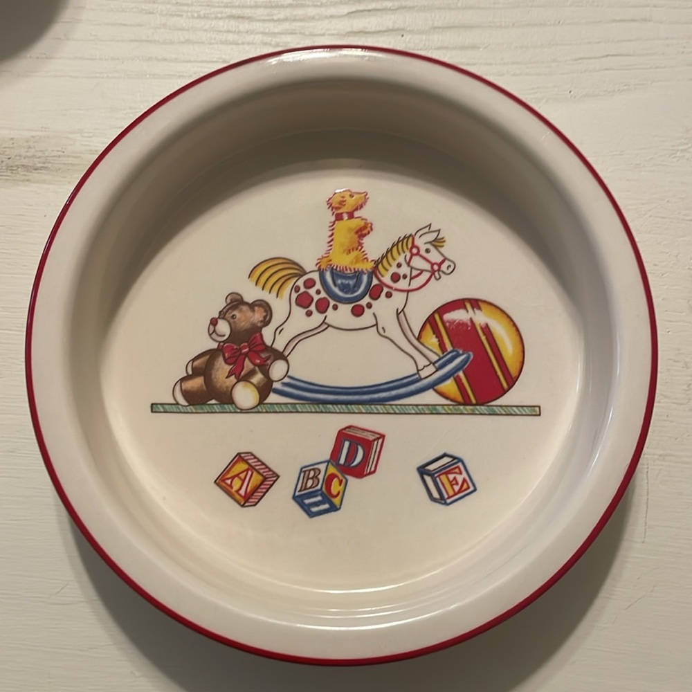 New Tiffany & Co. Children's Drummer Boy Ironstone Dining Set Made in England - Picture 3 of 10